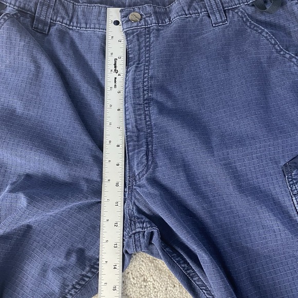 Carhartt Pants Mens 40x30 Blue Broxton Loose Fit Cargo Pockets Workwear‎ Read - Picture 4 of 8